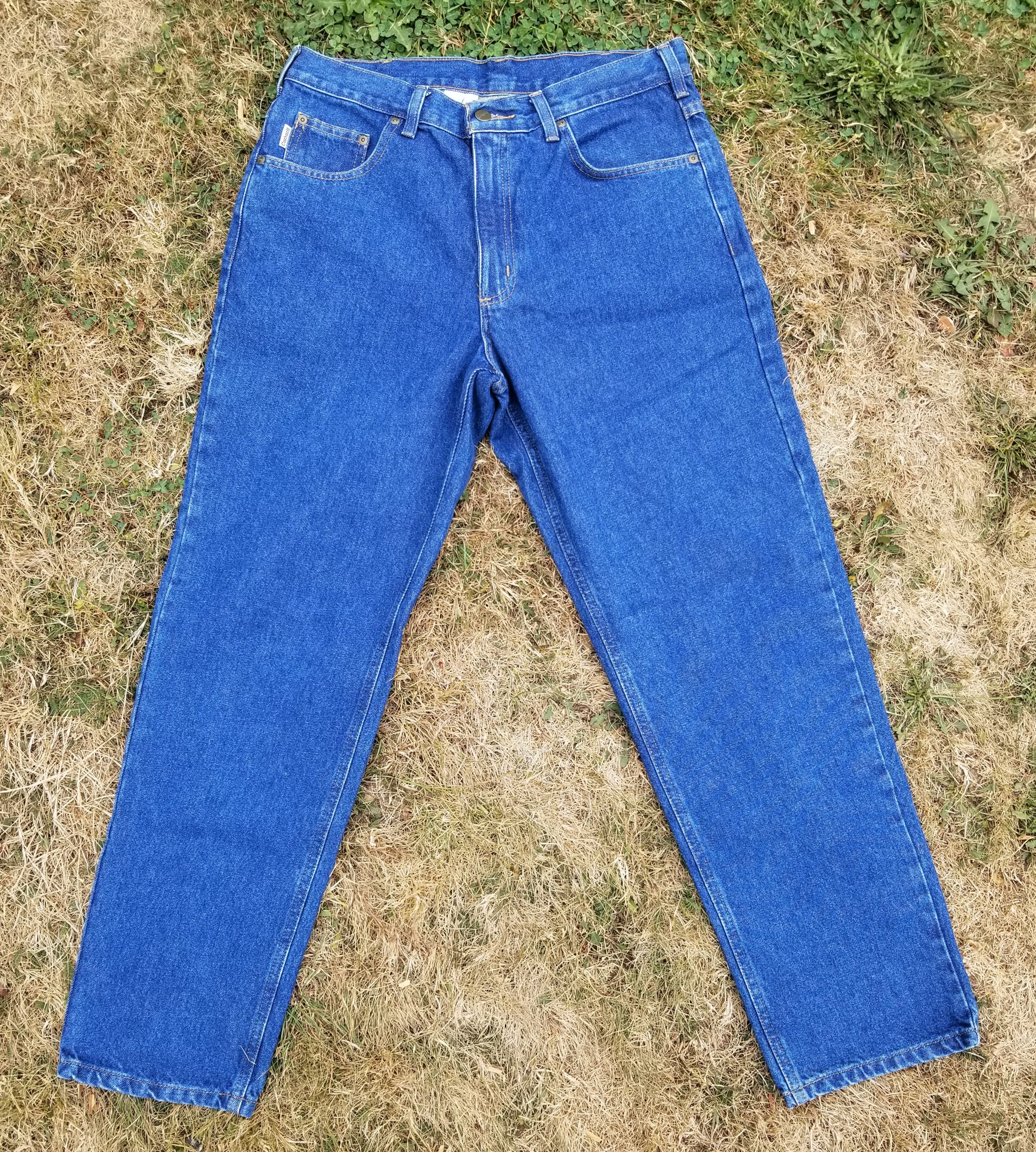 Vintage Vintage CARHARTT Relaxed Fit Blue Denim Jeans 501 Size US 34 / EU 50 - 1 Preview