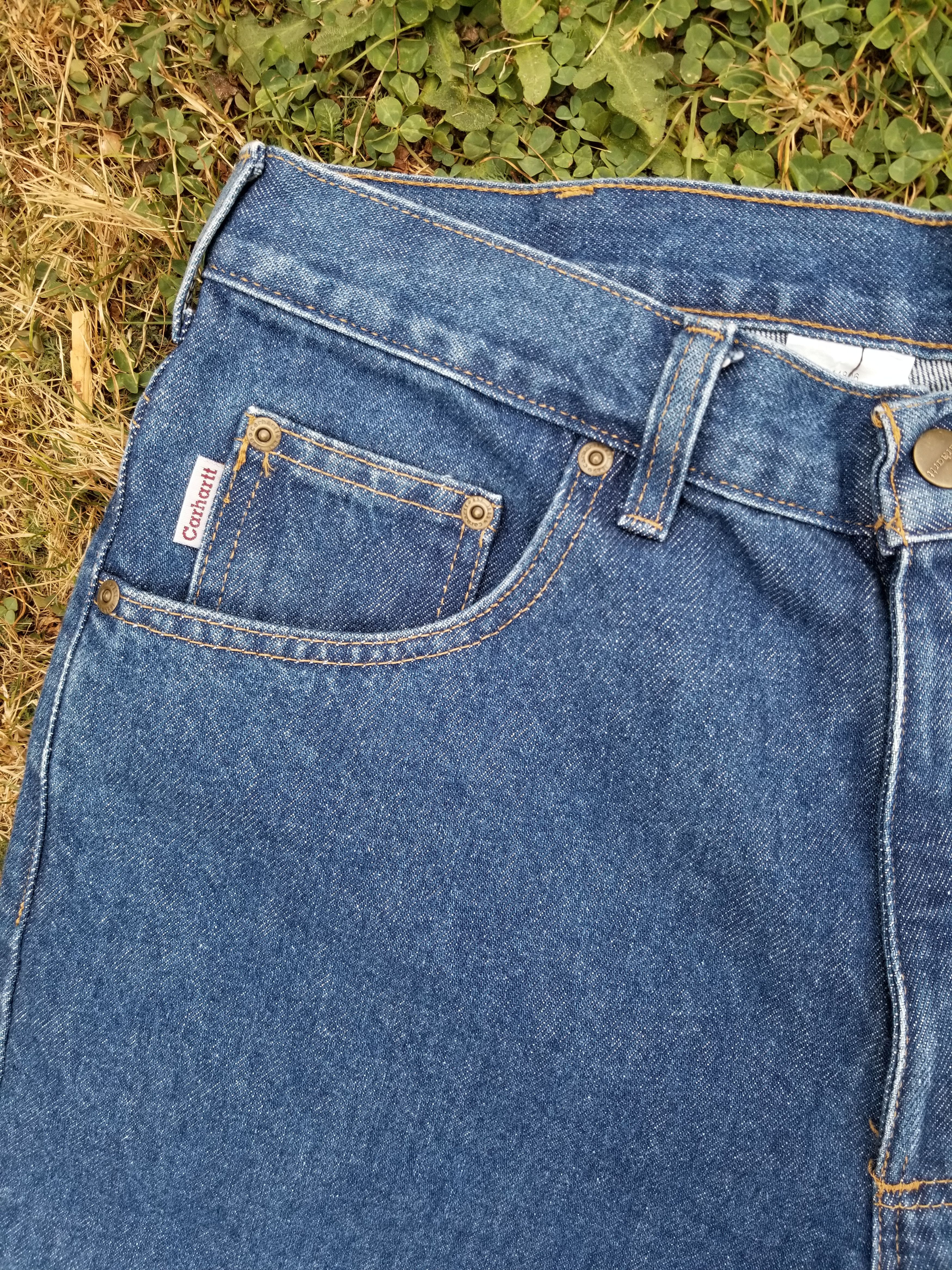 Vintage Vintage CARHARTT Relaxed Fit Blue Denim Jeans 501 Size US 34 / EU 50 - 5 Preview