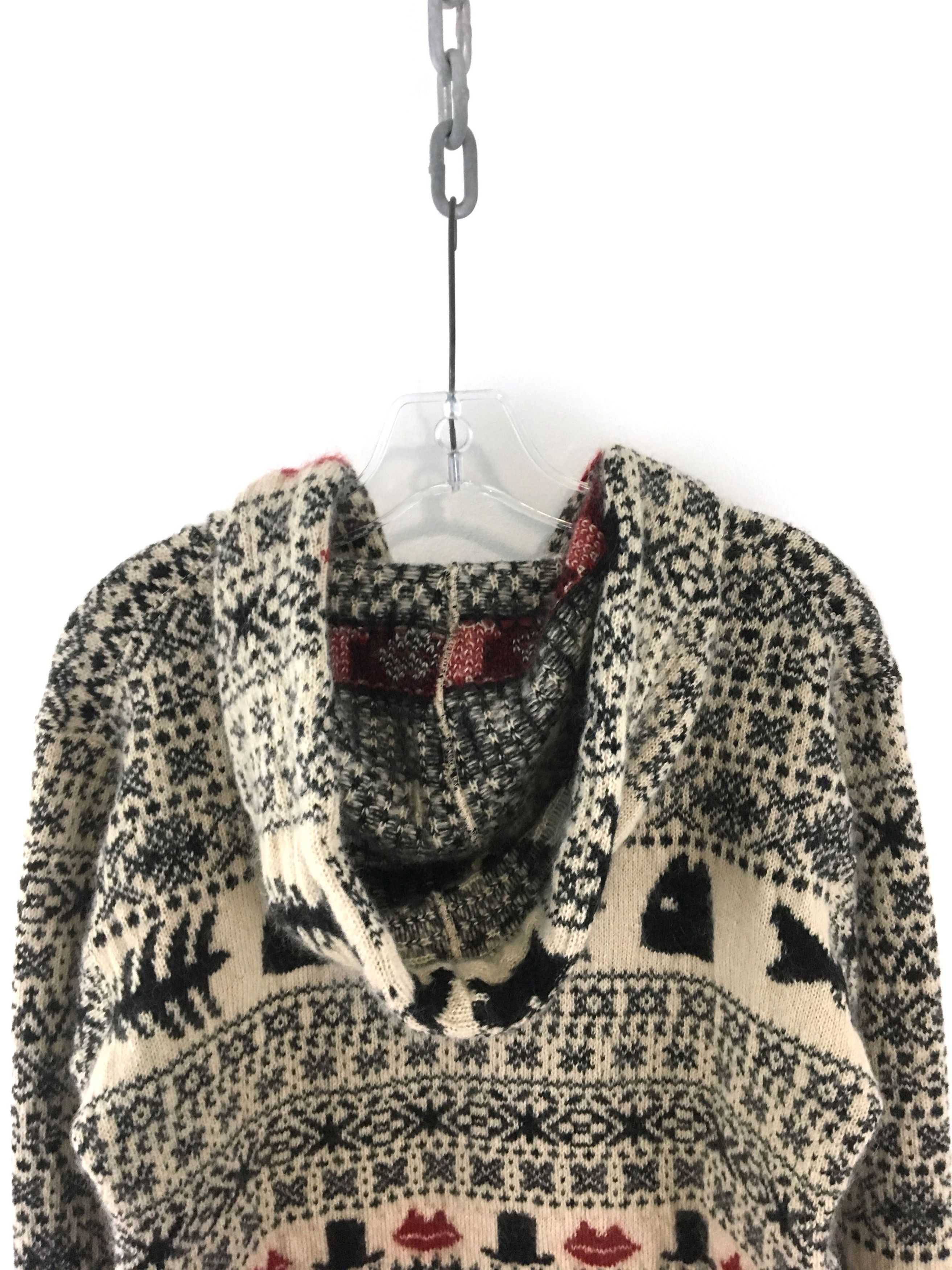 Yohji Yamamoto AW11 Fair Isle Knit Hoodie Size US L / EU 52-54 / 3 - 5 Thumbnail