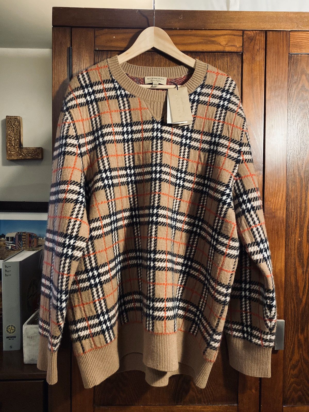 Burberry Burberry Nova Check Cashmere Sweater | Grailed