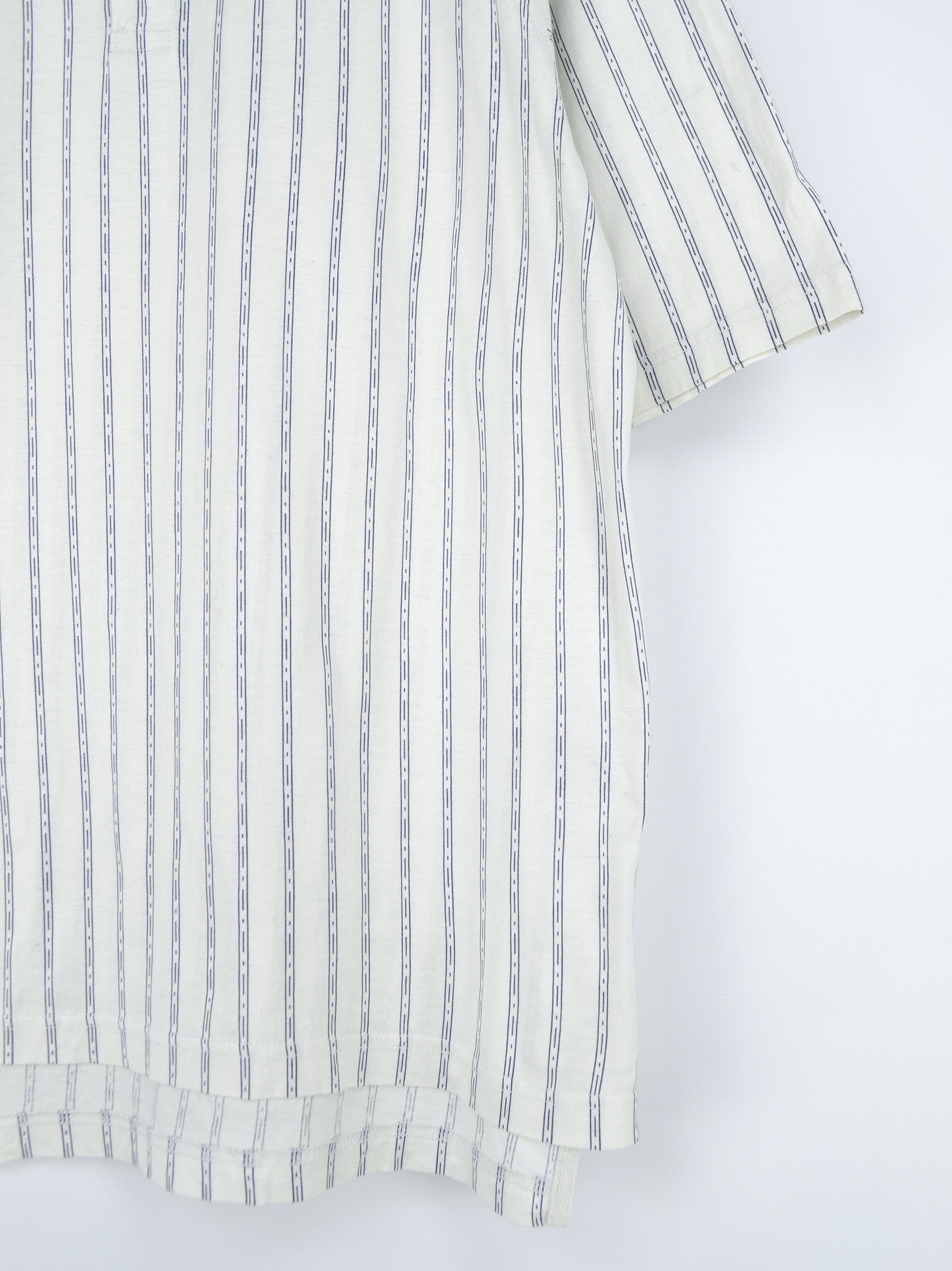 Nike × Vintage 90s Vintage Nike Court White Stripped Polo Size US M / EU 48-50 / 2 - 6 Thumbnail