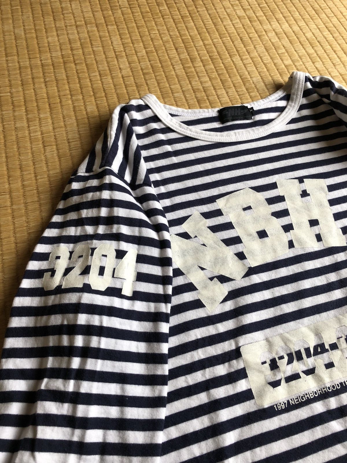 Neighborhood × Wtaps OG Neighbourhood ™️ Logo Striped LS Shirt Size US M / EU 48-50 / 2 - 3 Thumbnail