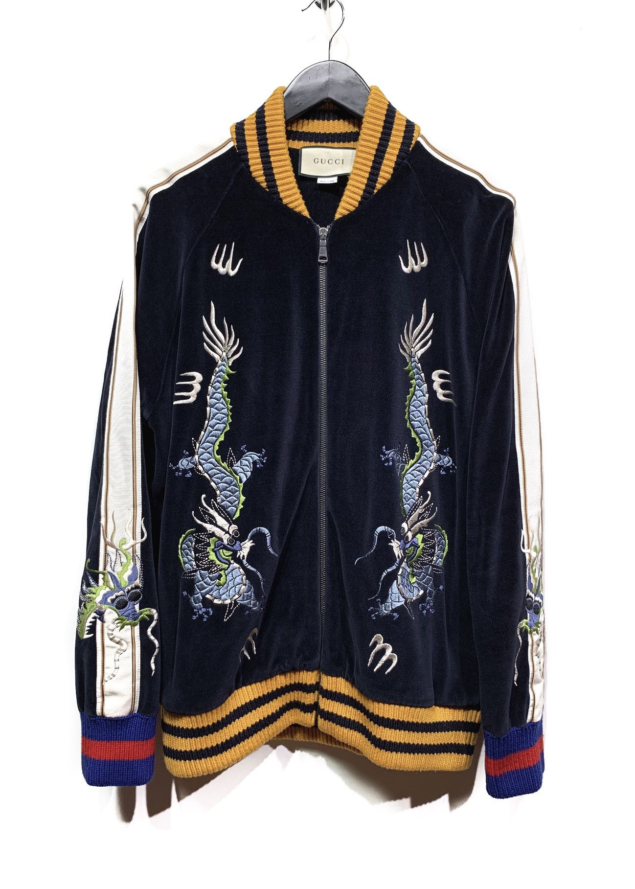 Gucci velvet bomber jacket online