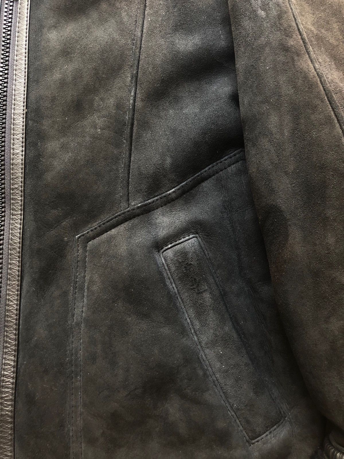 Yves Saint Laurent Vintage Yves Saint Laurent Pour Homme Black Sherling Jacket Size US M / EU 48-50 / 2 - 9 Thumbnail