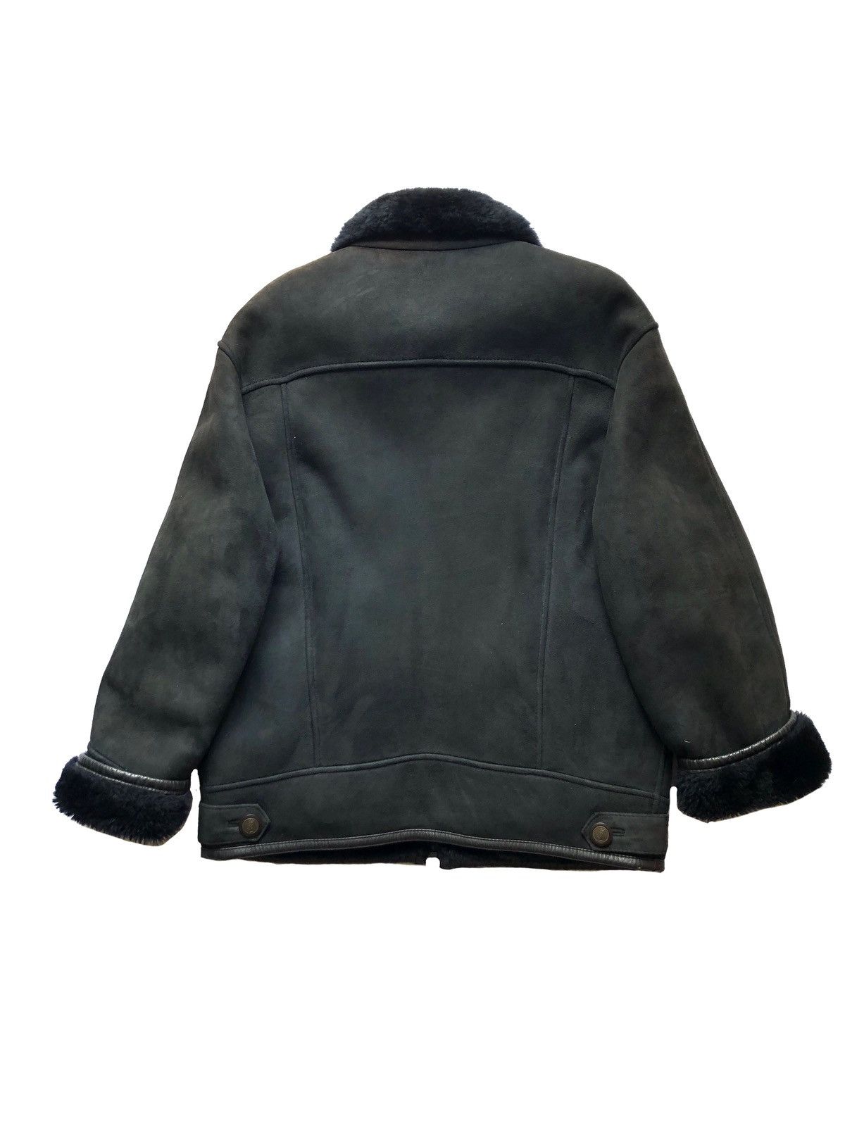 Yves Saint Laurent Vintage Yves Saint Laurent Pour Homme Black Sherling Jacket Size US M / EU 48-50 / 2 - 3 Thumbnail