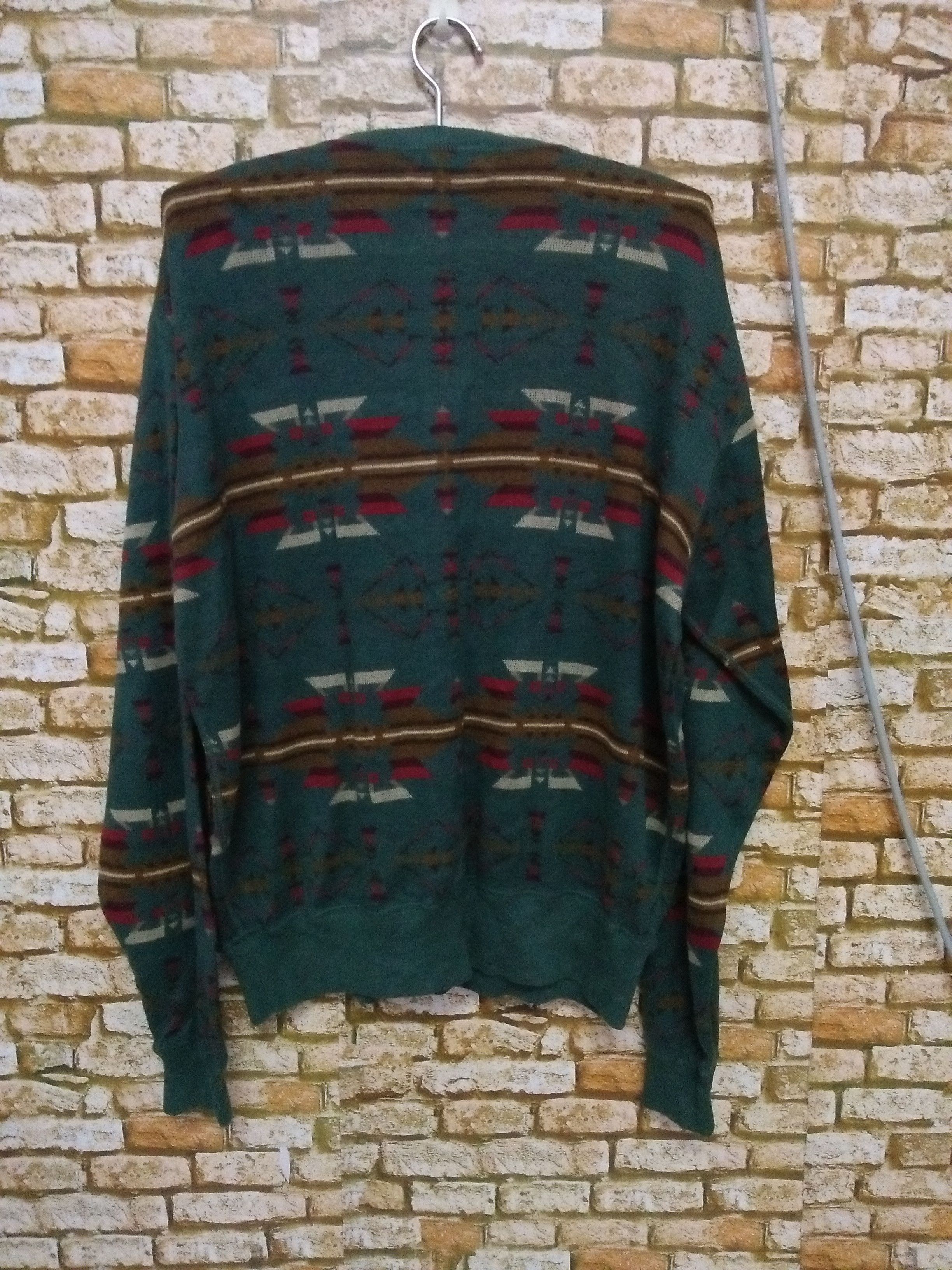 Polo Ralph Lauren 90s POLO RALPH LAUREN NAVAJO SWEATER (B188) Size US L / EU 52-54 / 3 - 3 Thumbnail