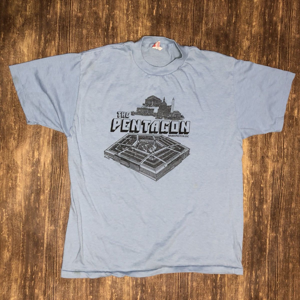 Vintage Vintage 80s The Pentagon Washington, DC tee Size US S / EU 44-46 / 1 - 1 Thumbnail