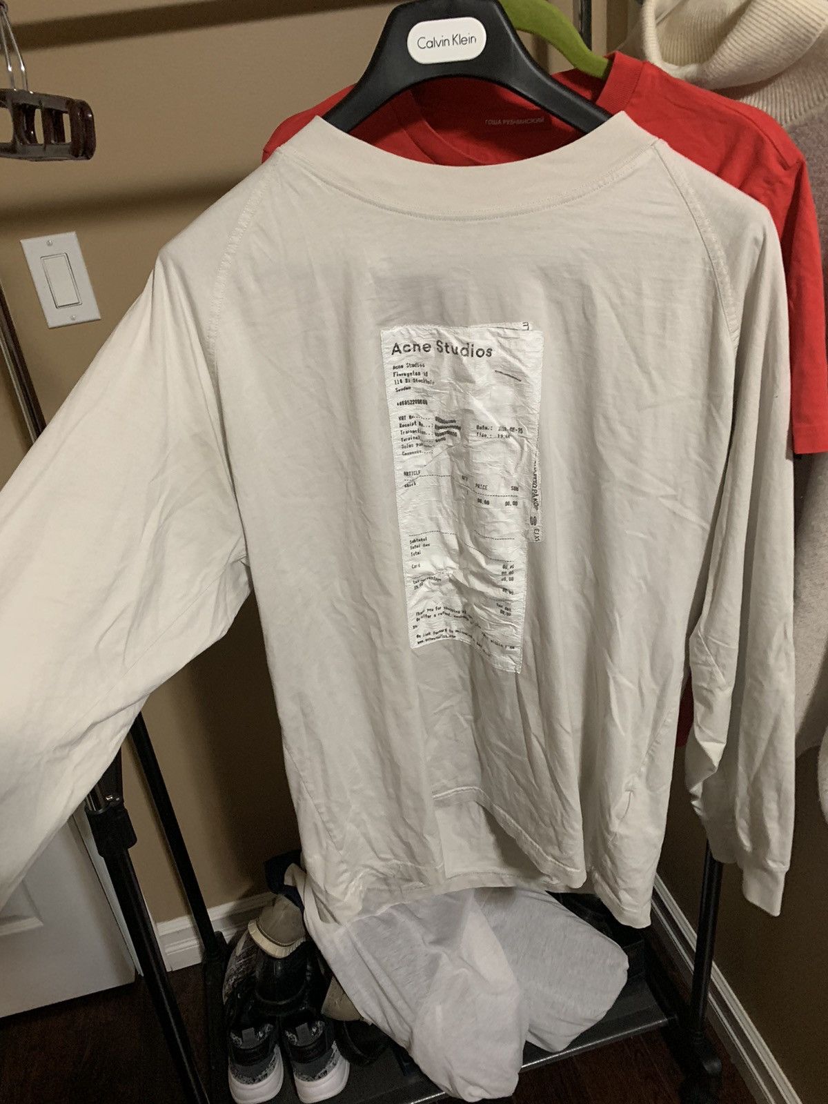 Acne Studios Acne Studios Blå Konst Receipt Long Sleeve | Grailed