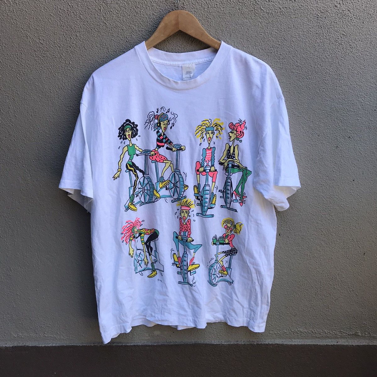 Vintage Vintage CARTOONS gymnasium parody usa tee Size US XL / EU 56 / 4 - 1 Thumbnail
