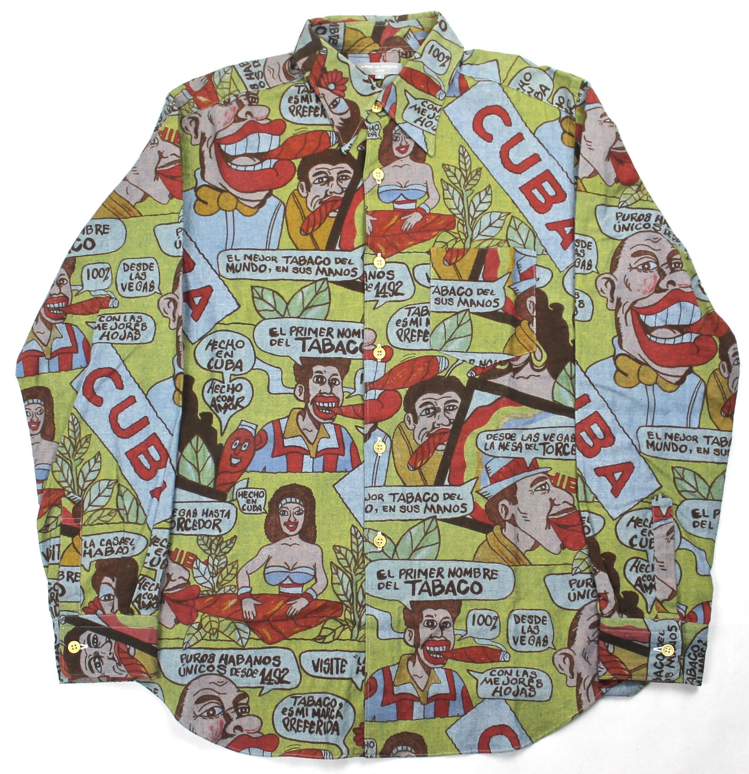 COMME des GARCONS 長袖TシャツCUBA Comme des Garçons Homme AW2002 Cuba Shirt at 1stDibs | comme