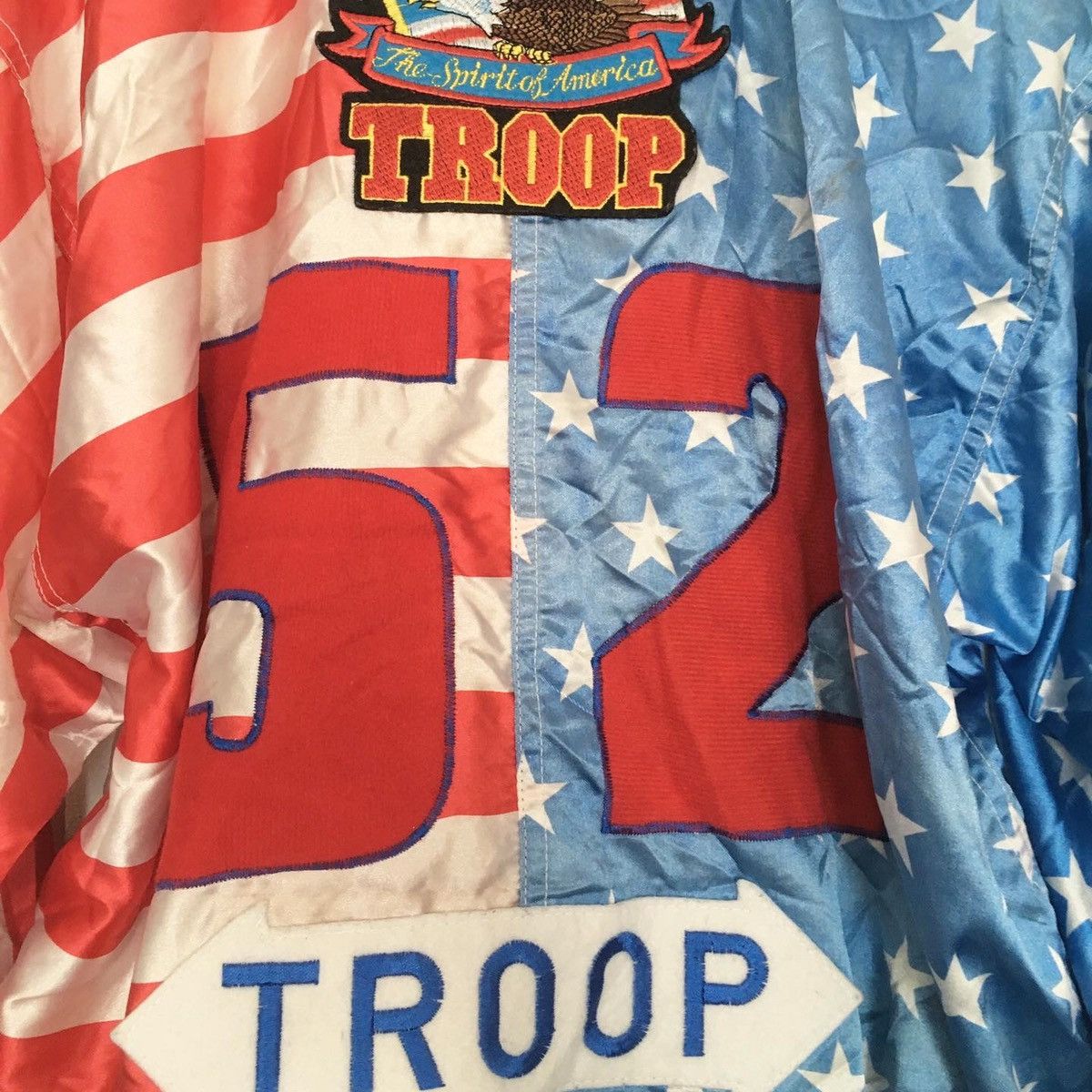 Troop Vintage TROOP ( LL cool J ) USA Flag Jacket | Grailed