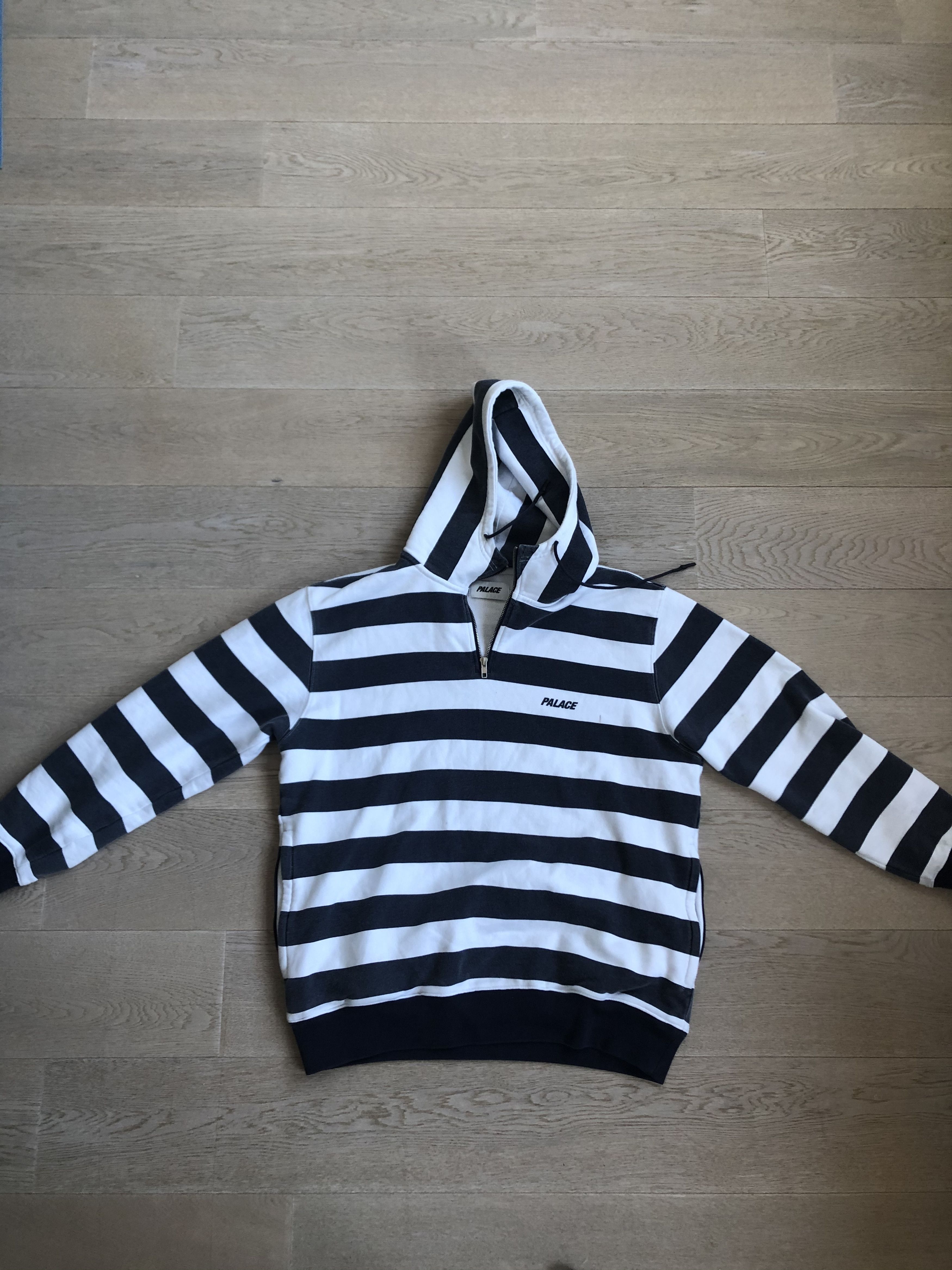 Palace Palace tri stripe hoodie blue Grailed