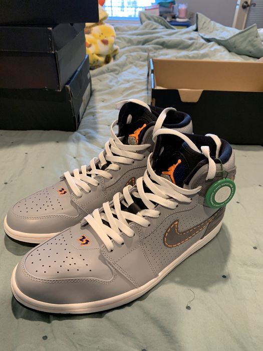 Jordan 1 retro 93 wolf sale grey orange