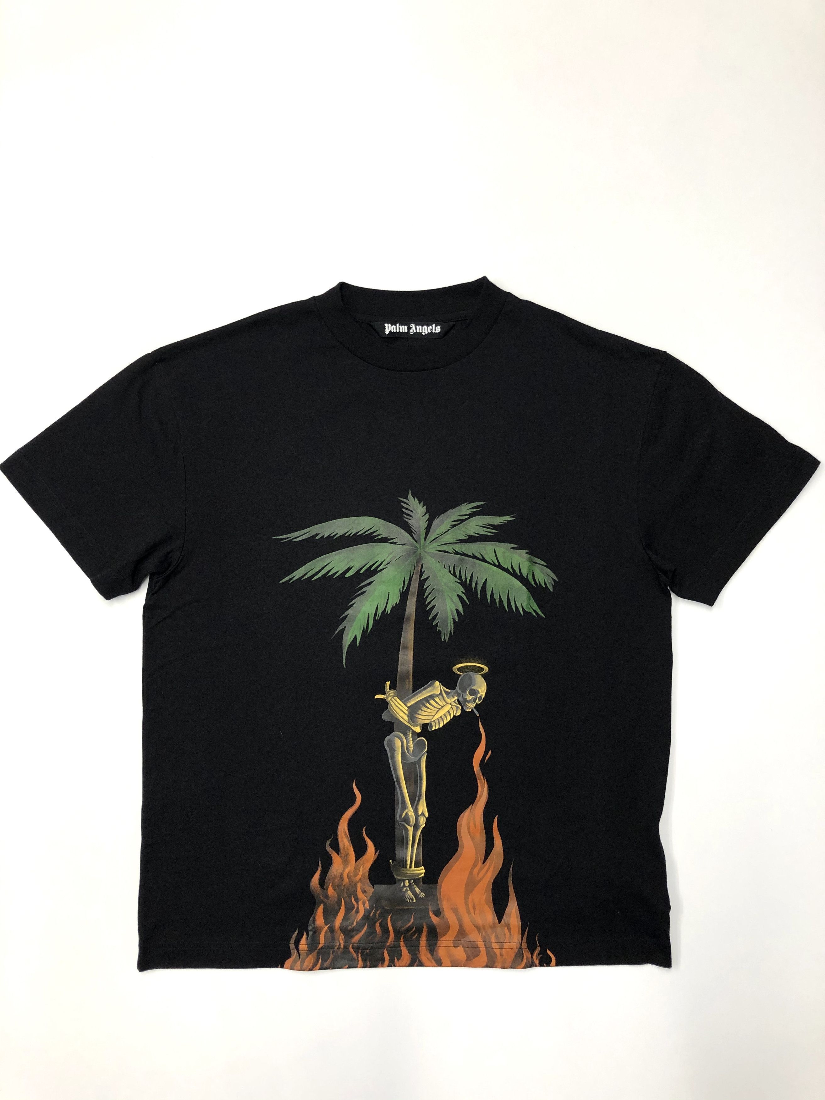トップス Palm Angels BURNING SKELETON LS BADHOP L Palm Angels BURNING SKELETON LS BADHOP L 【公式通販】