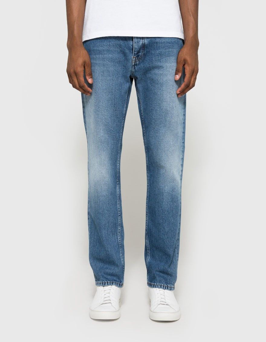 Acne outlet Studios Mens Vintage Van Mid Button Fly Jeans