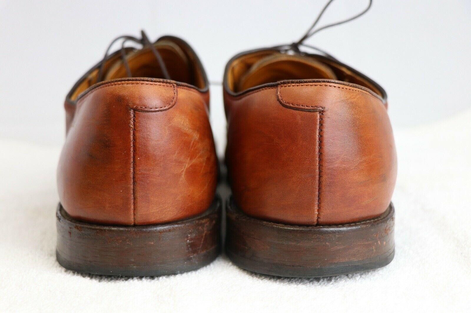 ALLEN EDMONDS BROWN “BYRON” LEATHER DRESS SHOES US SZ 14D