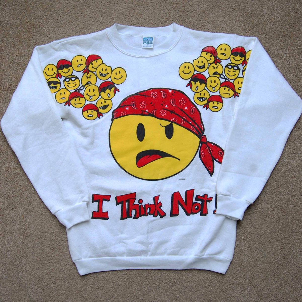 Vintage 90’s Smiley Face Crewneck Size US M / EU 48-50 / 2 - 1 Thumbnail
