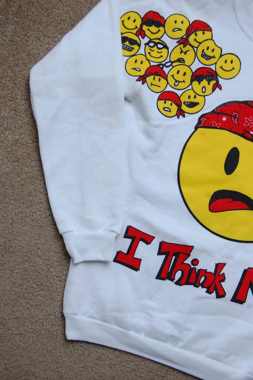 Vintage 90’s Smiley Face Crewneck Size US M / EU 48-50 / 2 - 2 Thumbnail