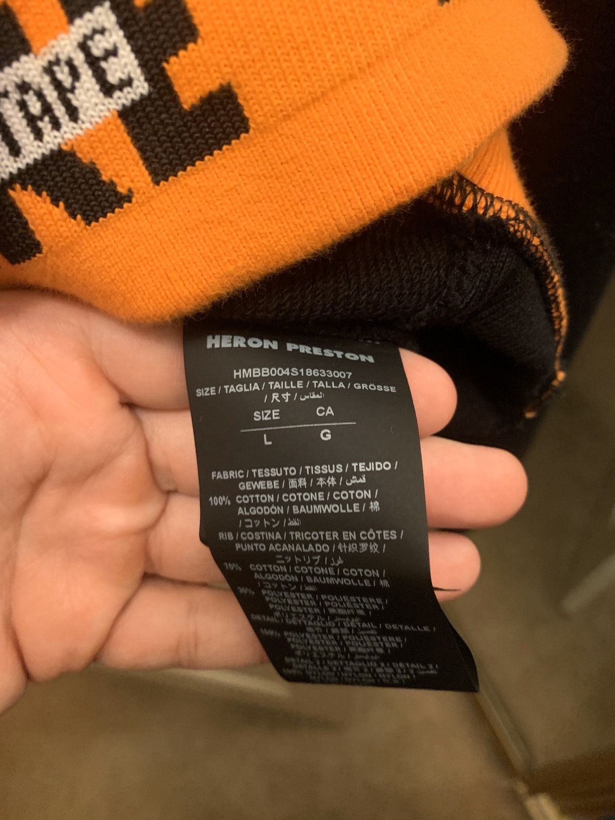 Heron Preston Black Handle With Care Hoodie Size US L / EU 52-54 / 3 - 6 Thumbnail