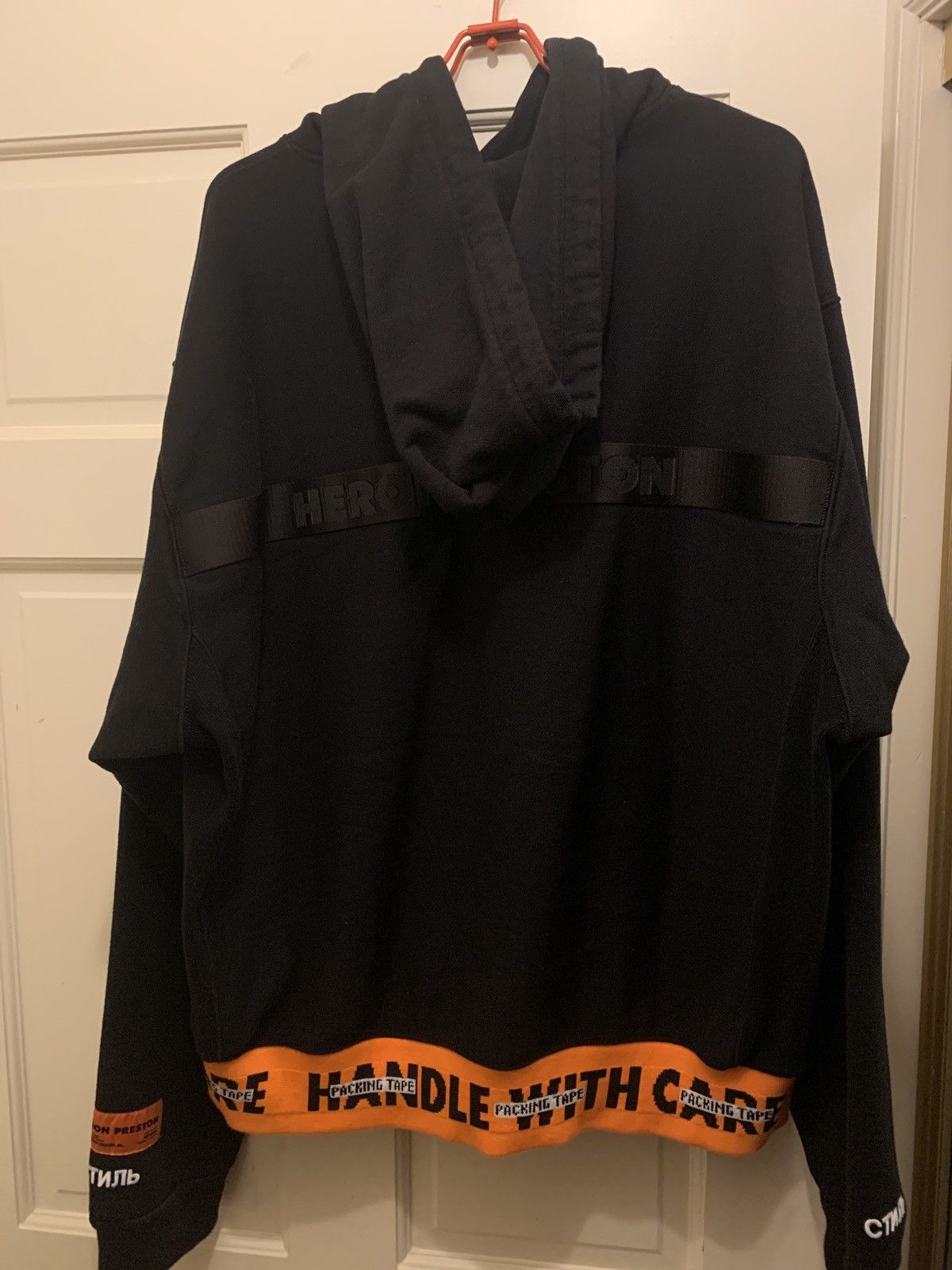 Heron Preston Black Handle With Care Hoodie Size US L / EU 52-54 / 3 - 2 Thumbnail