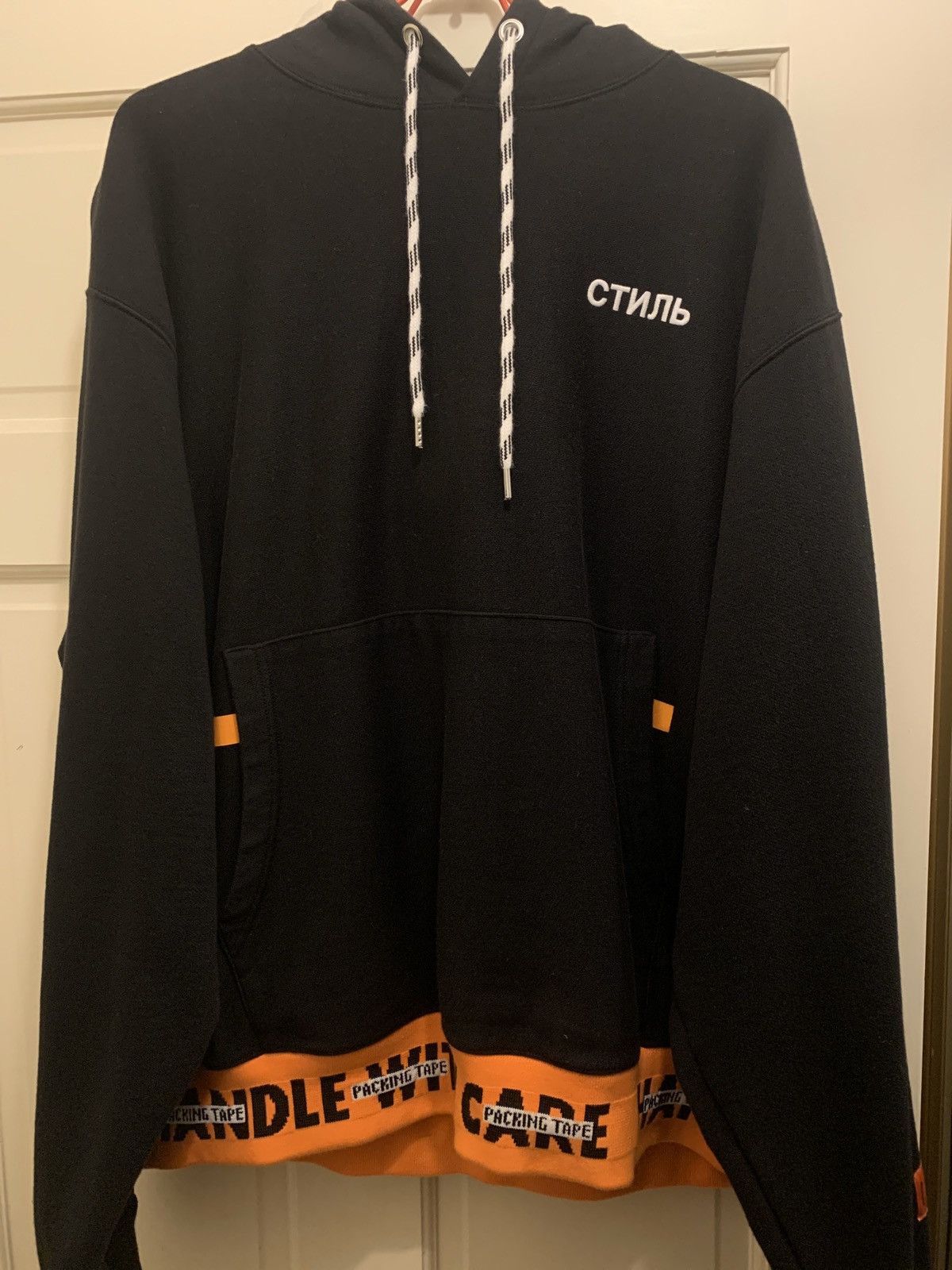 Heron Preston Black Handle With Care Hoodie Size US L / EU 52-54 / 3 - 1 Thumbnail