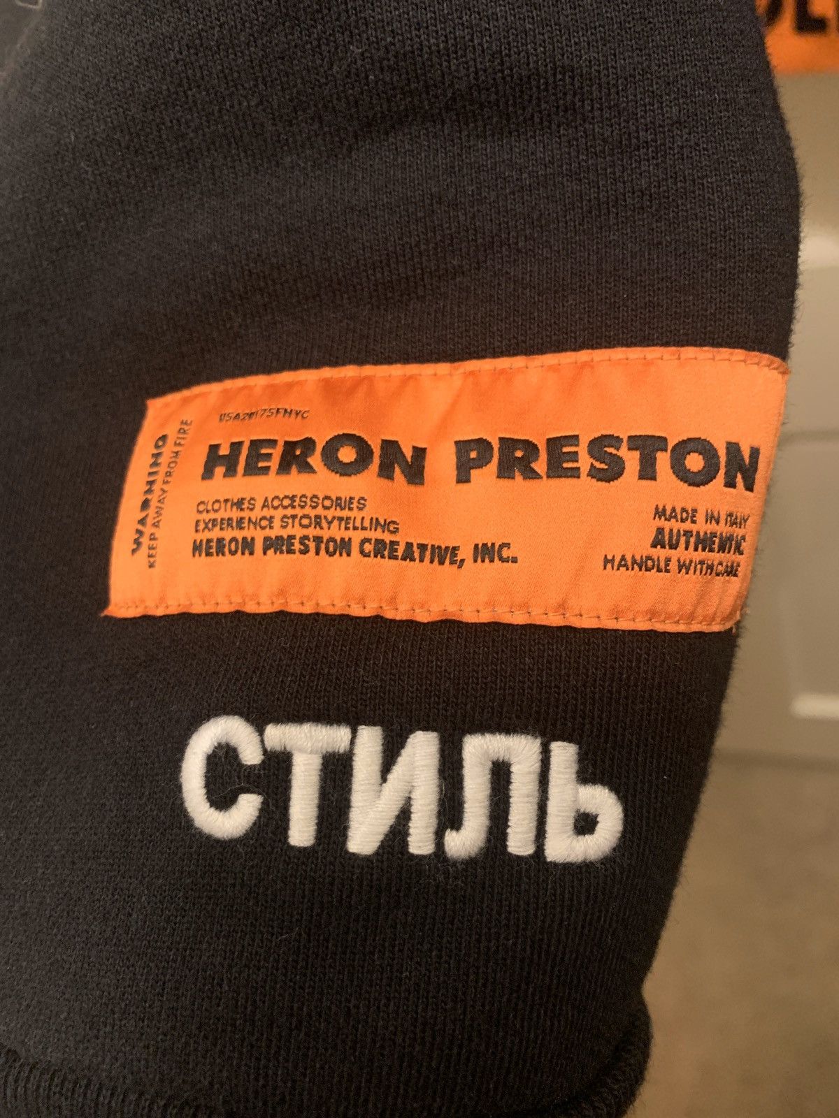 Heron Preston Black Handle With Care Hoodie Size US L / EU 52-54 / 3 - 3 Thumbnail