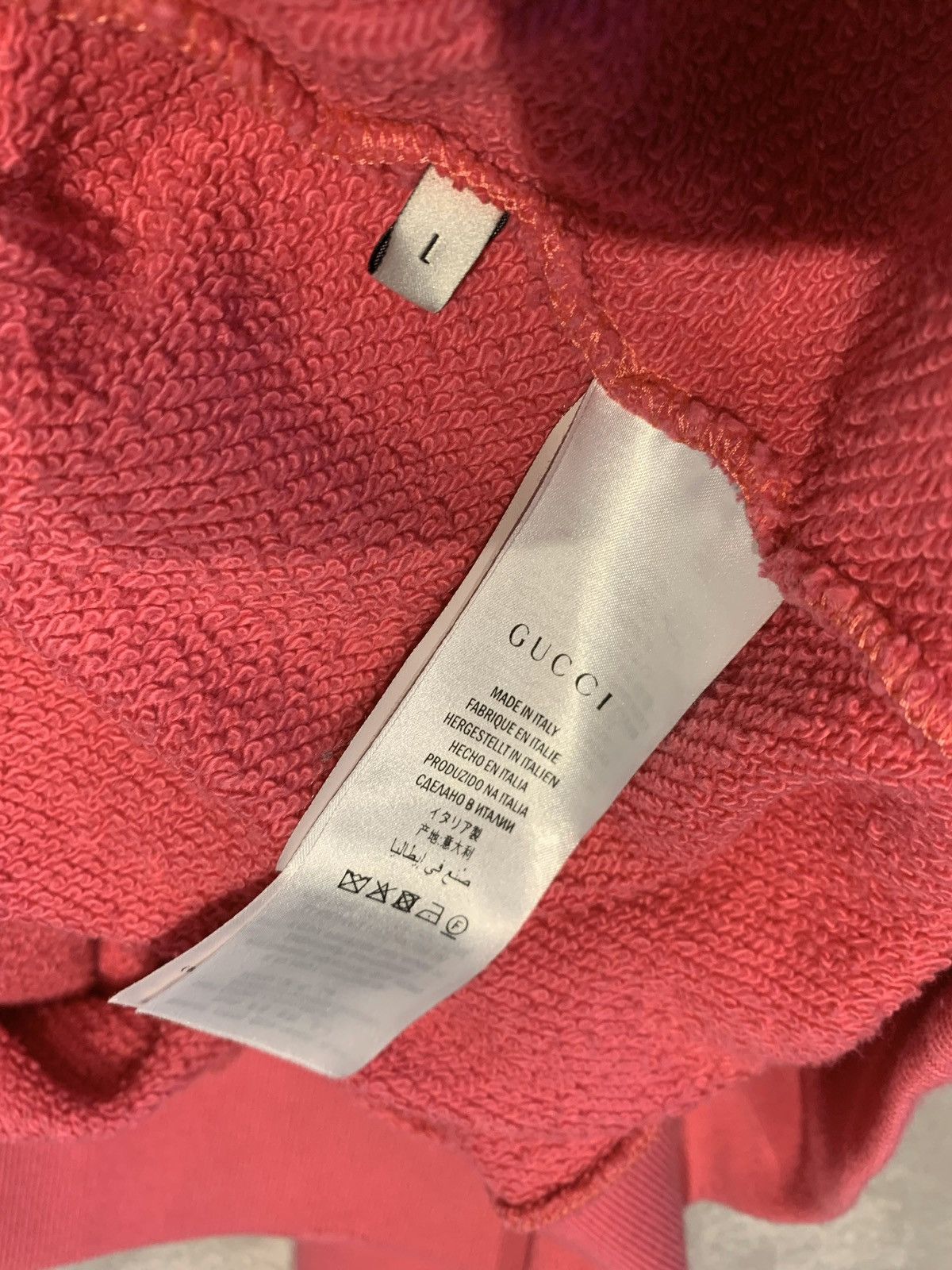 Gucci Pink Loved Beaded Hoodie Size US L / EU 52-54 / 3 - 6 Thumbnail