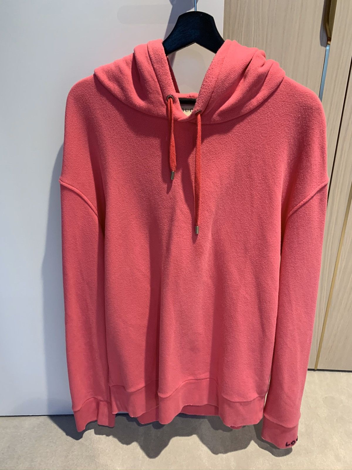 Gucci Pink Loved Beaded Hoodie Size US L / EU 52-54 / 3 - 1 Thumbnail