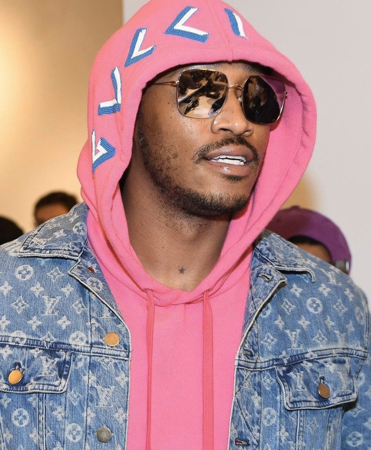 Gucci Pink Loved Beaded Hoodie Size US L / EU 52-54 / 3 - 8 Thumbnail