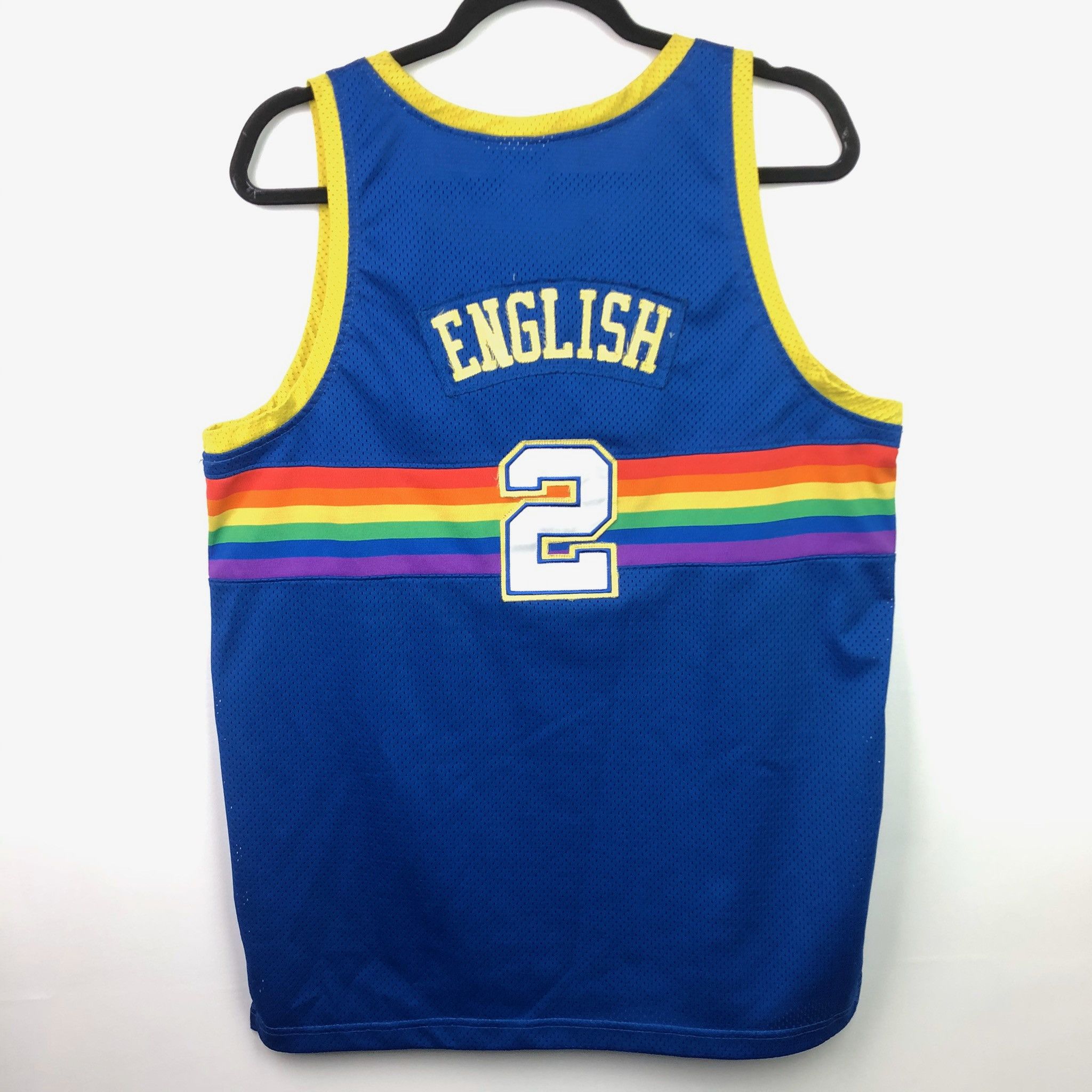 Vintage NBA Hardwood Classics English Denver Nuggets Jersey Rainbow Size US L / EU 52-54 / 3 - 2 Preview