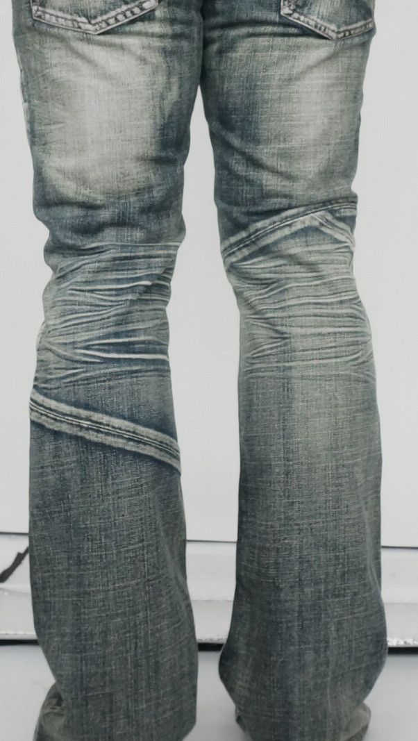 Japanese Brand Rare EDGE RUPERT Distressed Patchwork Low rise Jeans Size US 31 - 15 Thumbnail