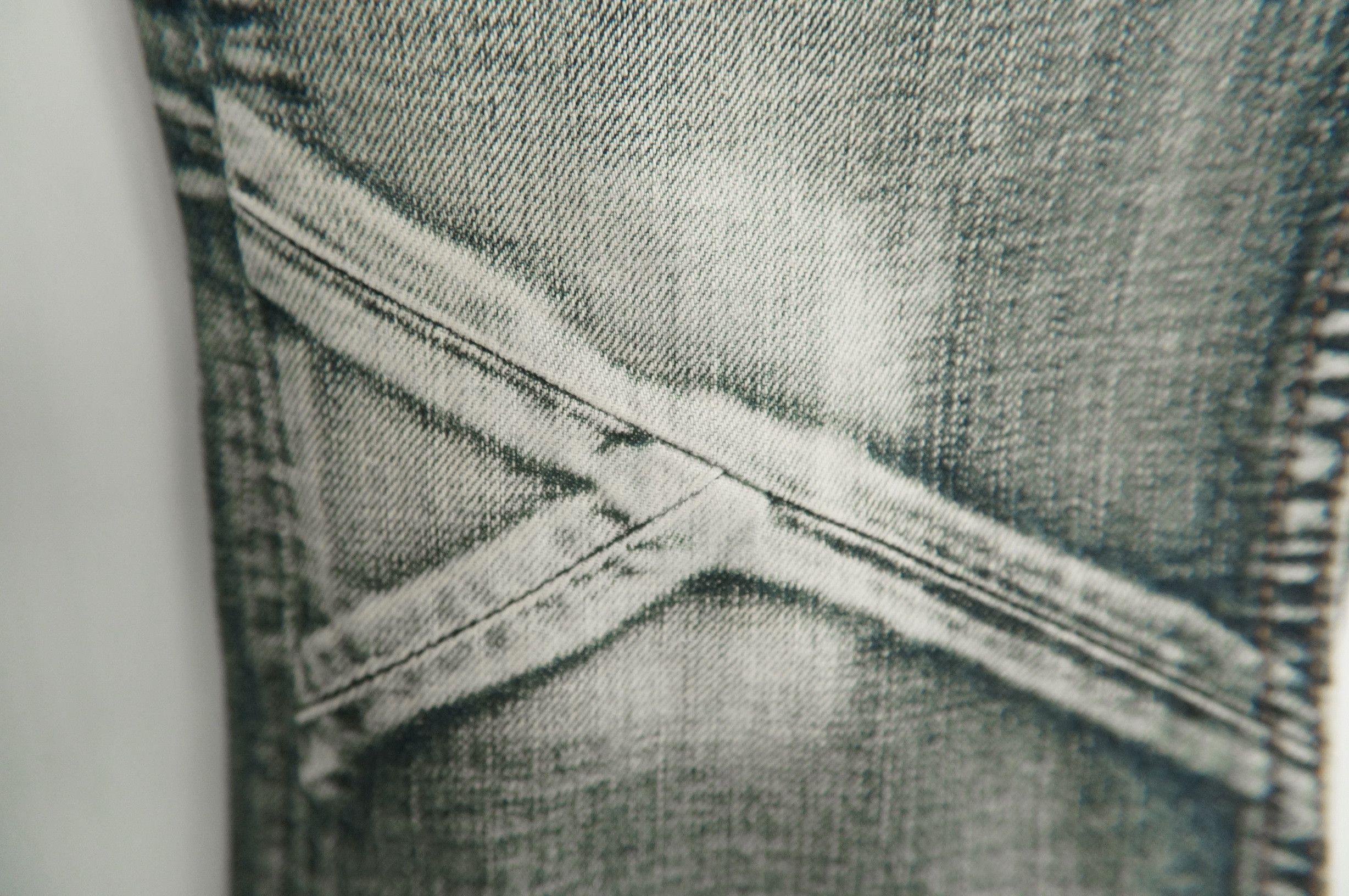 Japanese Brand Rare EDGE RUPERT Distressed Patchwork Low rise Jeans Size US 31 - 16 Thumbnail
