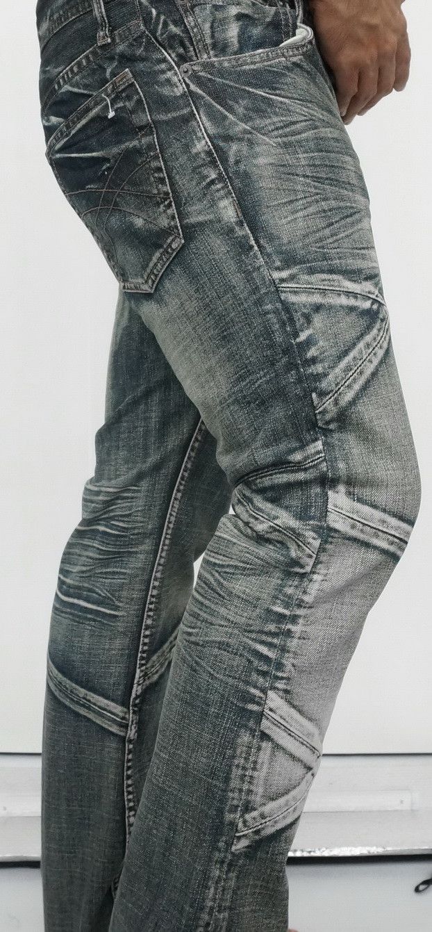 Japanese Brand Rare EDGE RUPERT Distressed Patchwork Low rise Jeans Size US 31 - 14 Thumbnail