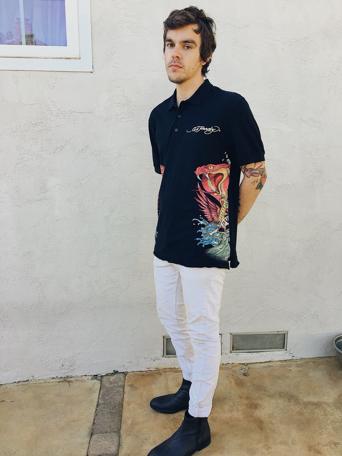 Christian Audigier × Ed Hardy Ed Hardy Polo Size US XXL / EU 58 / 5 - 1 Thumbnail