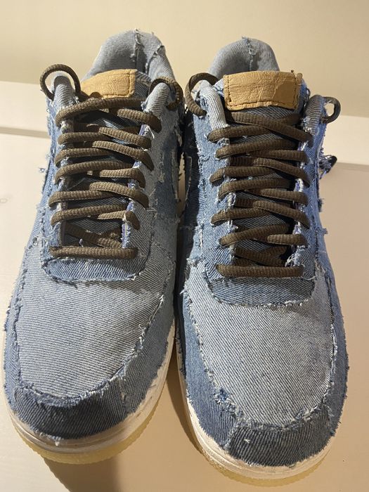 custom denim air force 1