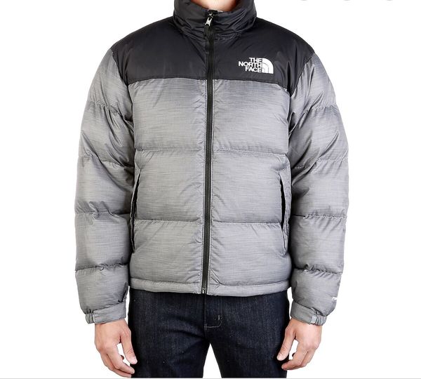 The North Face The North Face 700 Down Nuptse Puffer Jacket Grey Black ...