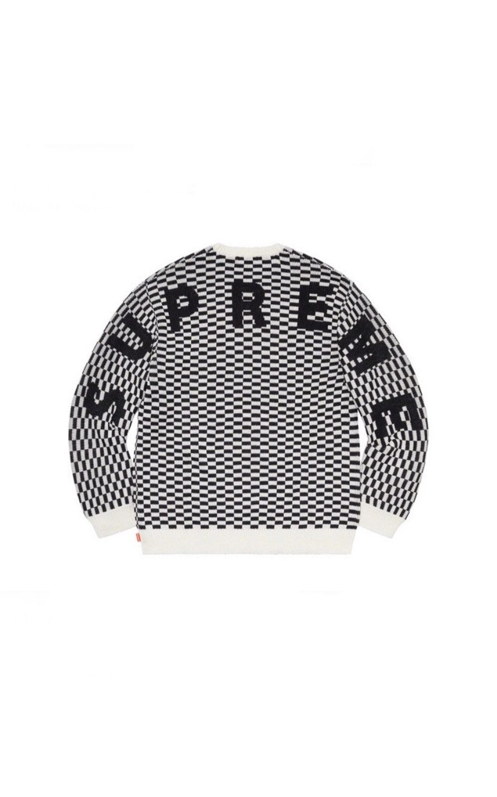 Supreme Supreme SS20 Back Logo Checkerboard Sweater | Grailed