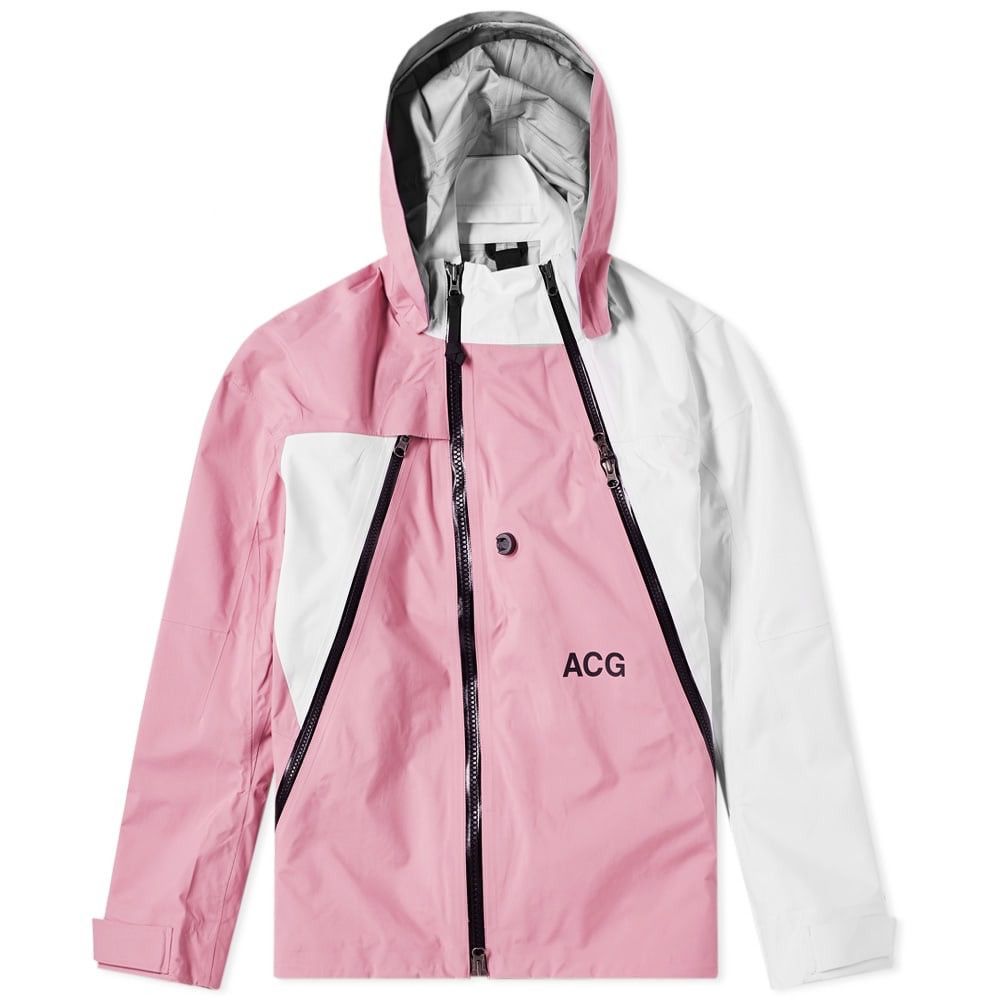 Nike ACG Nikelab ACG Deploy Jacket Gore-Tex Pink and White