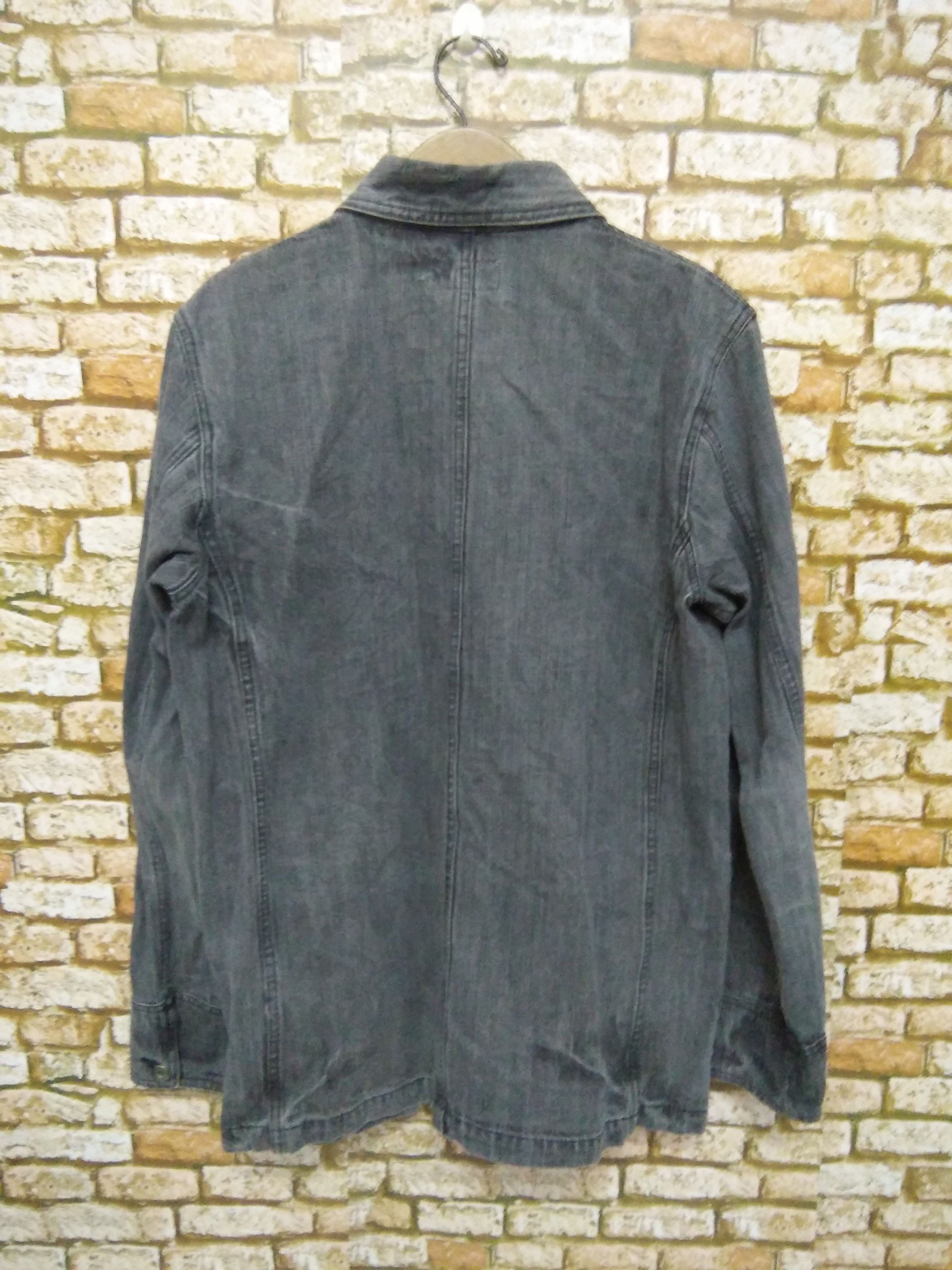 Japanese Brand SPELLBOUND japan chore jacket denim enzyme washed (A119) Size US M / EU 48-50 / 2 - 2 Thumbnail