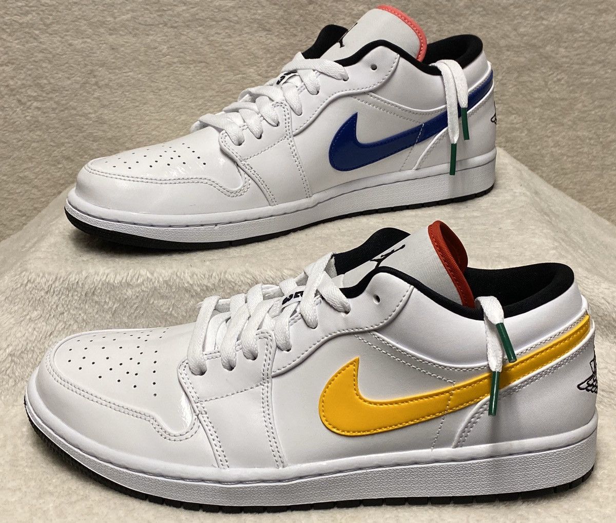 Jordan Brand × Nike NIKE Air Jordan 1 Low Multi-Color Swoosh CW7009-100 ...
