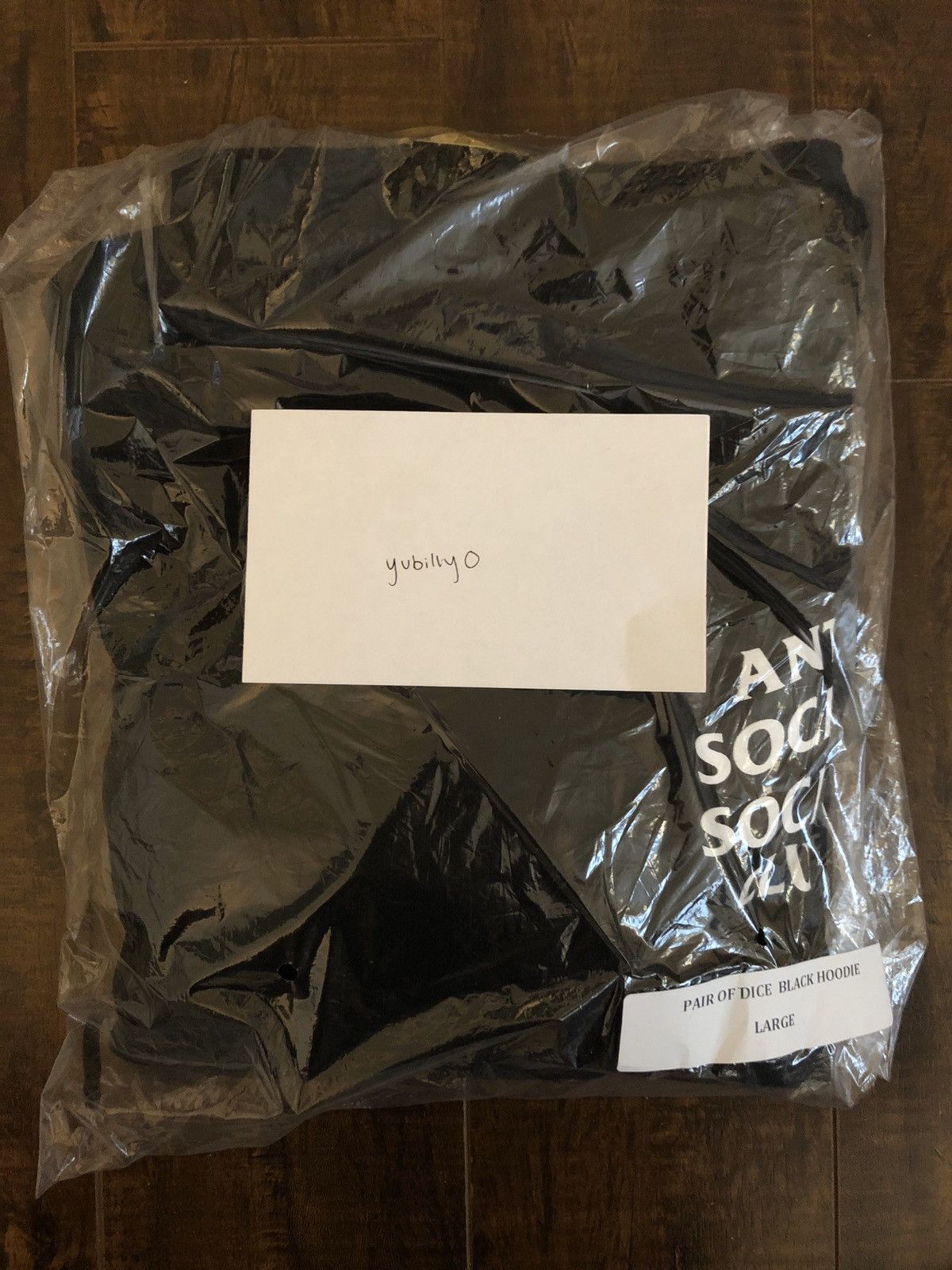 ANTI SOCIAL SOCIAL CLUB ASSC PAIR OF DICE HOODIE フーディー Anti Social Social Club DS White ASSC Produce Black Hoodie