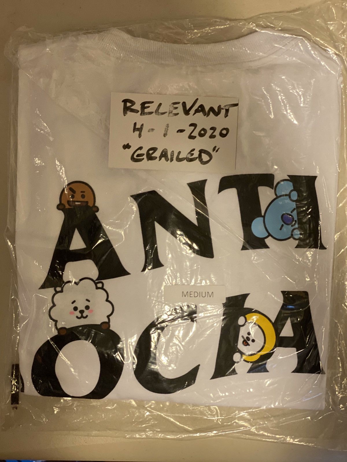 Anti Social Social Club Anti Social Social Club BT21 Size US M / EU 48-50 / 2 - 2 Thumbnail