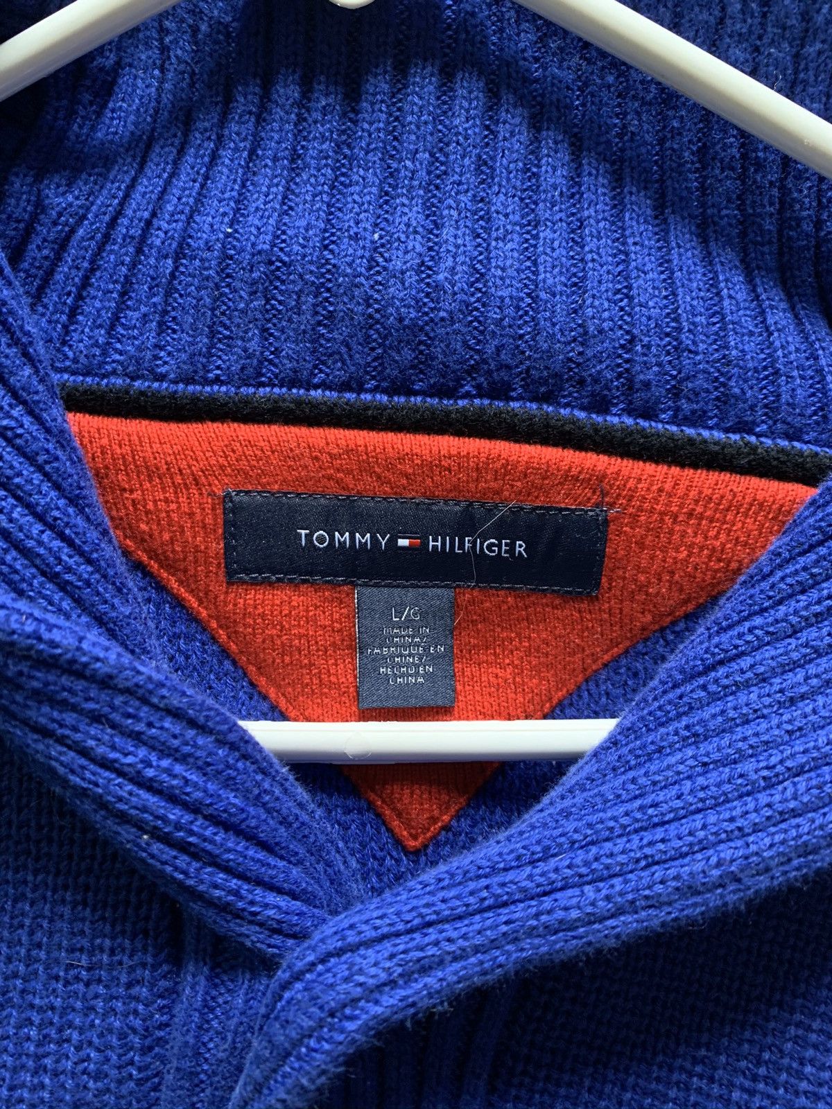 Tommy Hilfiger Blue Tommy Hilfiger Pull Over Sweater Size US L / EU 52-54 / 3 - 2 Thumbnail