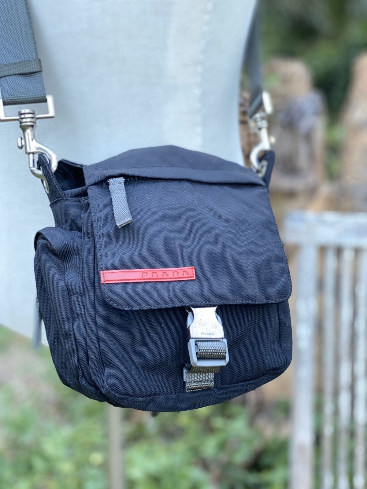 Prada Authentic 7 compartments PRADA Nylon sling bag ART