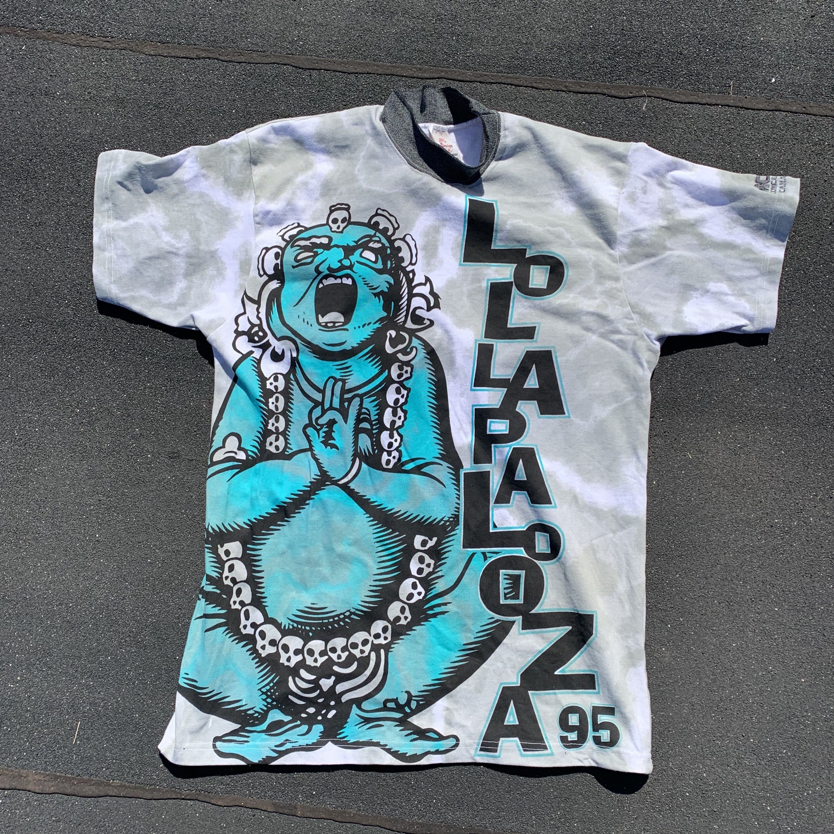 Band Tees × Vintage 1994 Lollapalooza Buddha Mock Neck T