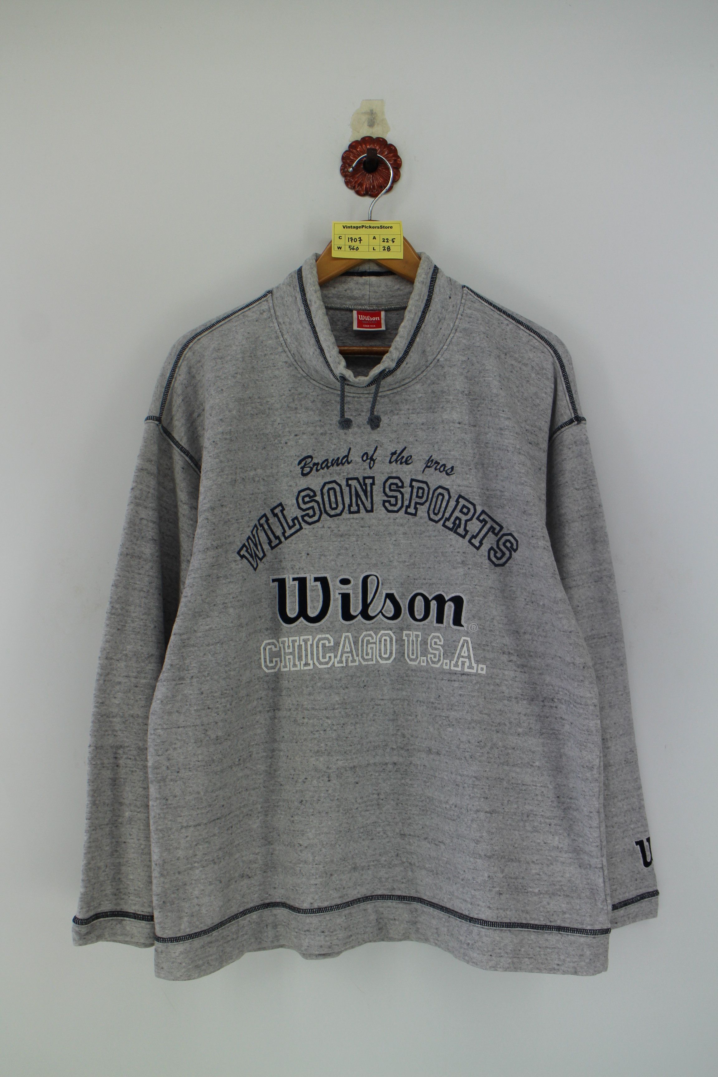Vintage 90s Wilson Sweatshirt Crewneck Sweater Size L