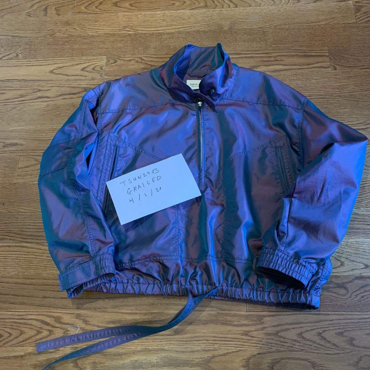 Fear of god pullover track jacket sale