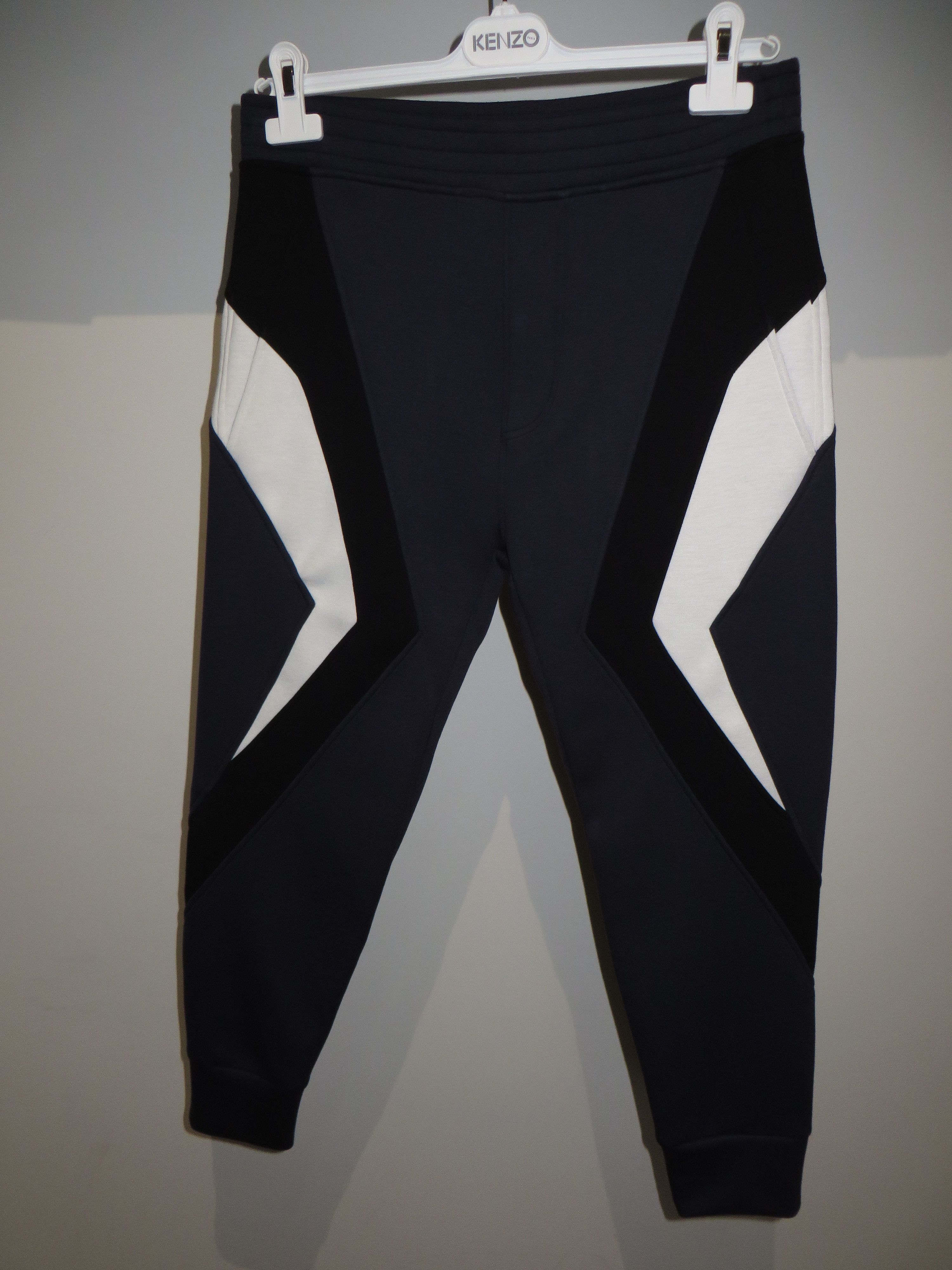 Neil Barrett SS'19 Chevron-panelled jersey track pants Size US 26 / EU 42 - 2 Thumbnail