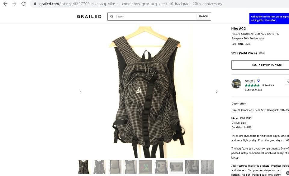 Nike ACG vintage nike acg bag Size ONE SIZE - 8 Thumbnail