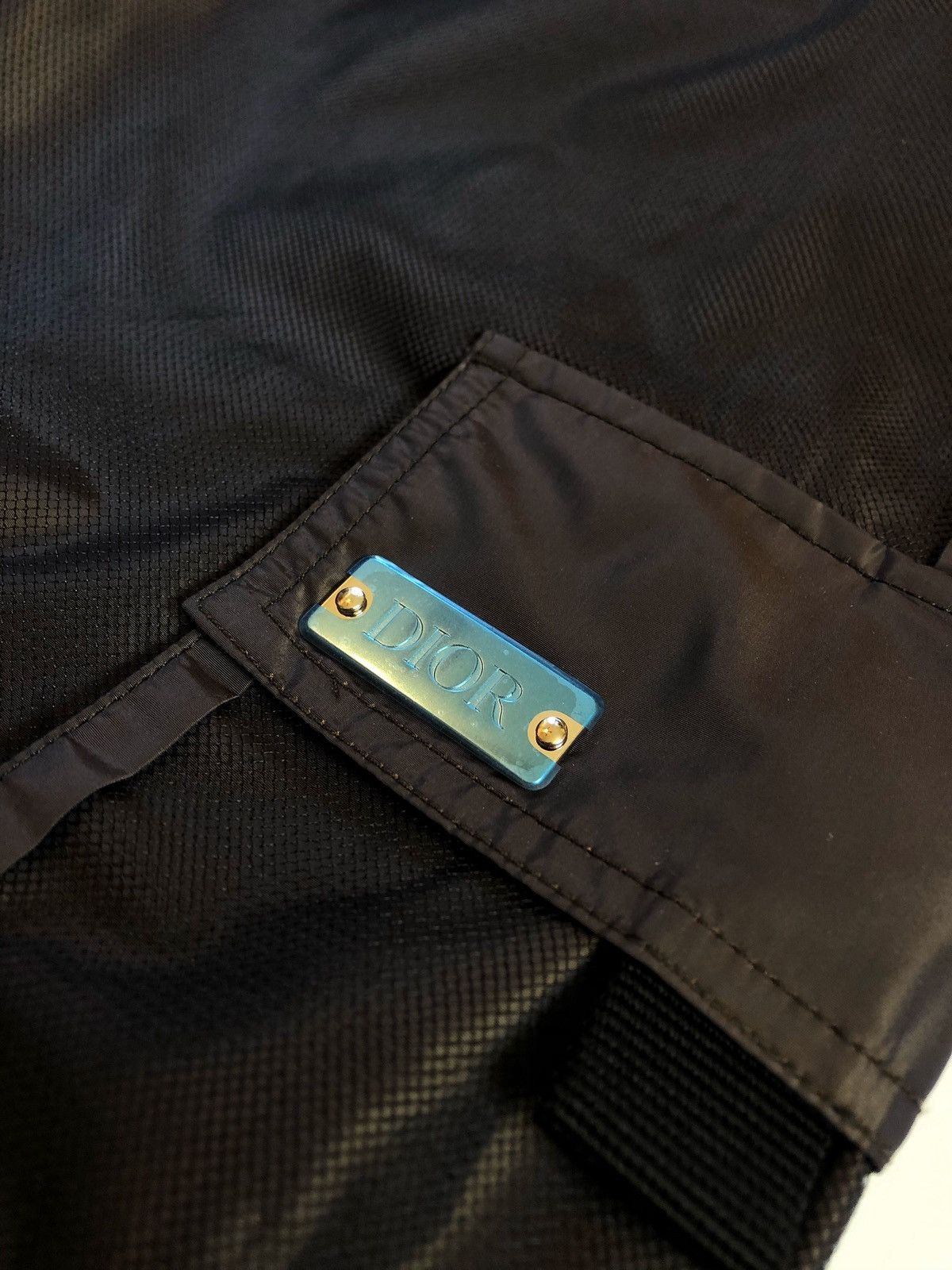Dior $1250 MSRP 2019 New Dior Mesh Nylon Tech Cargo Pant Size US 32 / EU 48 - 3 Thumbnail